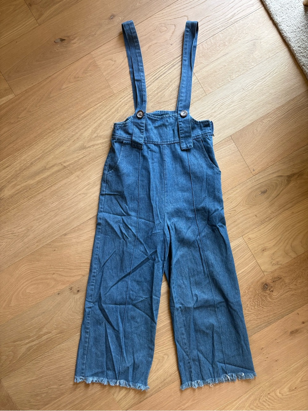 Le Lis Denim Jumpsuit in Classic Blue